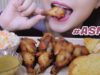 ASMR BBQ CHICKEN WINGS , Satisfying crunchy EATING SOUNDS | LINH ASMR