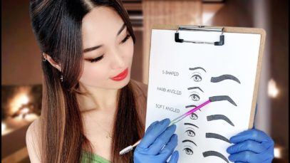 [ASMR] Beauty Salon ~ Doing Your Eyebrows and Eyelashes