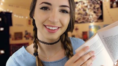 [ASMR] Big Sister Reads You to Sleep 4 [Thunderstorm]