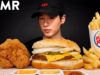 ASMR BK CHICKEN TENDERS & WHOPPER + FRIES MUKBANG (No Talking) EATING SOUNDS | Zach Choi ASMR