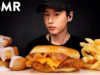 ASMR BK Spicy Chicken Sandwich & Cini Minis Mukbang (No Talking) EATING SOUNDS | Zach Choi ASMR
