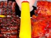 ASMR BLACK BEAN NOODLES, CHICKEN 짜장떡볶이 레시피, 양념치킨, 통단무지 먹방 TTEOKBOKKI RECIPE COOKING & EATING MUKBANG