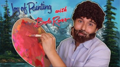ASMR | Bob Ross Paints Your Face! (Happy Little Tingles!)