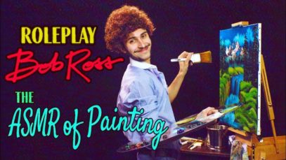 ASMR Bob Ross ROLEPLAY ?The ASMR of Painting ?️
