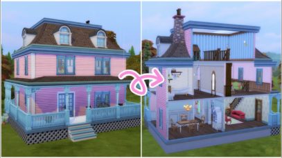 ASMR | Building a Dollhouse in the Sims ?