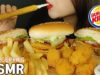 ASMR BURGER KING WHOPPER, COCONUT SHRIMP, CREAMY MOZZA BALL, CHEES STICK 버거킹 (EATING SOUNDS)MUKBANG