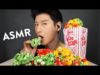 *ASMR* CANDIED RAINBOW POPCORN (No Talking) Extreme Crunchy Eating Sounds | Zach Choi ASMR