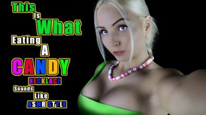 ASMR Candy Necklace Eating In 4k Ultra HD