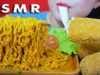 ASMR CARBO FIRE NOODLES WITH KOREAN CHEESE CORN DOG CRUNCHY CHEWY EATING SOUNDS | LINH-ASMR