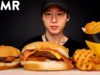 ASMR Carl’s Jr Western Bacon & Jalapeno Burger + Waffle Fries Mukbang (No Talking) EATING SOUNDS