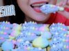 ASMR Catty Meringue cookies , CRUNCHY SOFT EATING SOUNDS | LINH-ASMR
