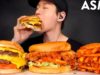 ASMR CHEESEBURGER & CHICKEN SANDWICH + FRIES MUKBANG (No Talking) EATING SOUNDS | Zach Choi ASMR