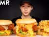 ASMR CHEESY BUFFALO CHICKEN SANDWICH MUKBANG (No Talking) EATING SOUNDS | Zach Choi ASMR