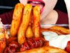 ASMR Cheesy Corn Dog, Mozzarella Tteokbokki 분모자 떡볶이, 명랑핫도그 먹방 NO TALKING EATING SOUNDS MUKBANG