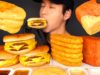 ASMR CHEESY HASH BROWNS & SPAM & TRIPLE CHEESEBURGERS MUKBANG 먹방 (No Talking) EATING SOUNDS