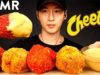 ASMR CHEESY HOT CHEETOS FRIED CHICKEN MUKBANG (No Talking) COOKING & EATING SOUNDS | Zach Choi ASMR
