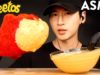 ASMR CHEESY HOT CHEETOS GIANT TURKEY LEG MUKBANG (No Talking) EATING SOUNDS | Zach Choi ASMR