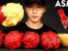 ASMR CHEESY NUCLEAR FIRE FRIED CHICKEN MUKBANG (No Talking) COOKING & EATING SOUNDS | Zach Choi ASMR