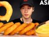 ASMR CHEESY ONION RINGS MUKBANG (No Talking) EATING SOUNDS | Zach Choi ASMR