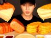 ASMR CHEESY SPAM & HASH BROWNS MUKBANG (No Talking) COOKING & EATING SOUNDS | Zach Choi ASMR