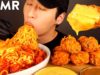 ASMR CHEESY SPICY FRIED CHICKEN & SPAGHETTI MUKBANG (No Talking) EATING SOUNDS | Zach Choi ASMR
