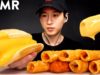 ASMR CHEESY SPICY HOT DOG & TACQUITOS MUKBANG (No Talking) EATING SOUNDS | Zach Choi ASMR