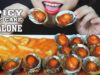 ASMR CHEESY SPICY RICE CAKE WITH ABALONES CHEWY EATING SOUND | LINH-ASMR 먹방