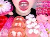 ASMR CHERRY BLOSSOM JELLY, PINK COOKIE, ALOE TANGHULU, FLOWER JELLY, RAINDROP CAKE EATING SOUNDS 먹방