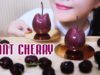 ASMR Cherry pastry and fresh cherry ( soft eating sounds) | LINH-ASMR