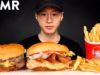 ASMR CHICKEN BLT & DOUBLE CHEESEBURGER MUKBANG (No Talking) EATING SOUNDS | Zach Choi ASMR