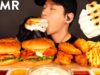 ASMR CHICKEN SANDWICH, TENDERS & WAFFLE FRIES + ALFREDO SAUCE MUKBANG (No Talking) EATING SOUNDS