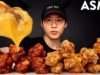 ASMR CHICKEN WINGS + CHEESE SAUCE MUKBANG (No Talking) EATING SOUNDS | Zach Choi ASMR
