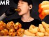 ASMR CHICKEN WINGS & FRIED SHRIMP MUKBANG (No Talking) EATING SOUNDS | Zach Choi ASMR