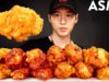 ASMR CHICKEN WINGS MUKBANG (4 FLAVORS) No Talking | EATING SOUNDS | Zach Choi ASMR