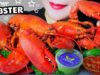 ASMR CHIX ALASKA LOBSTER X GREEN CHILI SAUCE X LEMON CHILI SAUCE EATING SOUND | LINH-ASMR