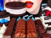 ASMR CHOCOLATE DESSERTS 초콜릿 디저트 먹방 *오레오 모음 OREO ICE CREAM, CAKE 오레오 아이스박스, 케이크, 아이스크림 EATING MUKBANG