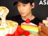 ASMR CHOCOLATE ICE CREAM, S’MORES DIP, MACARON MUKBANG (No Talking) EATING SOUNDS | Zach Choi ASMR