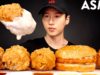 ASMR CHURCH’S CHICKEN & ALFREDO + SANDWICH MUKBANG (No Talking) EATING SOUNDS | Zach Choi ASMR