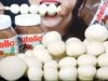ASMR COCONUT PULP DIP IN NUTELLA SAUCE (Fluffy Soft CRUNCHY EATING SOUNDS) NO TALKING LINH-ASMR