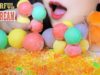 ASMR COLORFUL ICE CREAM BALL AND JELLY TINY BALL EATING SOUNDS | LINH-ASMR