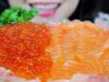 ASMR COOKED RICE WITH RAW SALMON AND SALMON EGGS , SOFT CHEWY CRUNCHY EATING SOUNDS | LINH-ASMR