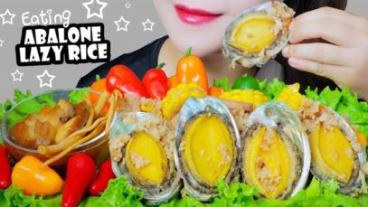 ASMR COOKING ABALONE LAZY RICE x ABALONE HERB SOUP EATING SOUNDS | LINH-ASMR