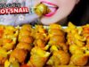 ASMR COOKING EATING BULOT ESCARGOT STIR FRIED WITH CHILI SAUCE AND CORN , EATING SOUND | LINH-ASMR