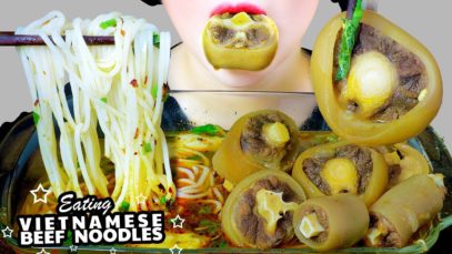 ASMR COOKING EATING BÚN BÒ VIỆT NAM (OX TAIL BEEF NOODLES OF VIETNAM) EATING SOUND | LINH-ASMR