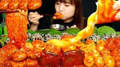 ASMR [COOKING & EATING] CHEDDAR CHEESE INSIDE THE MUSHROOM (EATING SOUNDS) MUKBANG