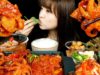 ASMR (COOKING & EATING) GOCHUJANG OCTOPUS PORK BULGOGI + BEAN SPROUTS SQUID SOUP. MUKBANG