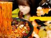 ASMR (COOKING & EATING) HOMEMADE BLACK BEAN NOODLES, SWEET AND SOUR PORK *TANGSUYUK. MUKBANG