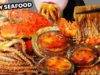 ASMR COOKING EATING SEAFOODXSATAY SAUCE (KINGCRAB ,LOBSTER ,OYSTER,OCTOPUS,ABALONE, ENOKI MUSHROOM)