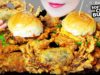 ASMR COOKING EATING SOFT SHELL CRAB HAMBURGER X DEEP FRIED SOFT SHELL CRAB EATING SOUNDS | LINH-ASMR