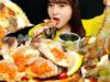 ASMR [COOKING & EATING] SOY SAUCE MARINATED RAW CRAB AND RAW SHRIMP. RECIPE *Ganjang Gejang* MUKBANG